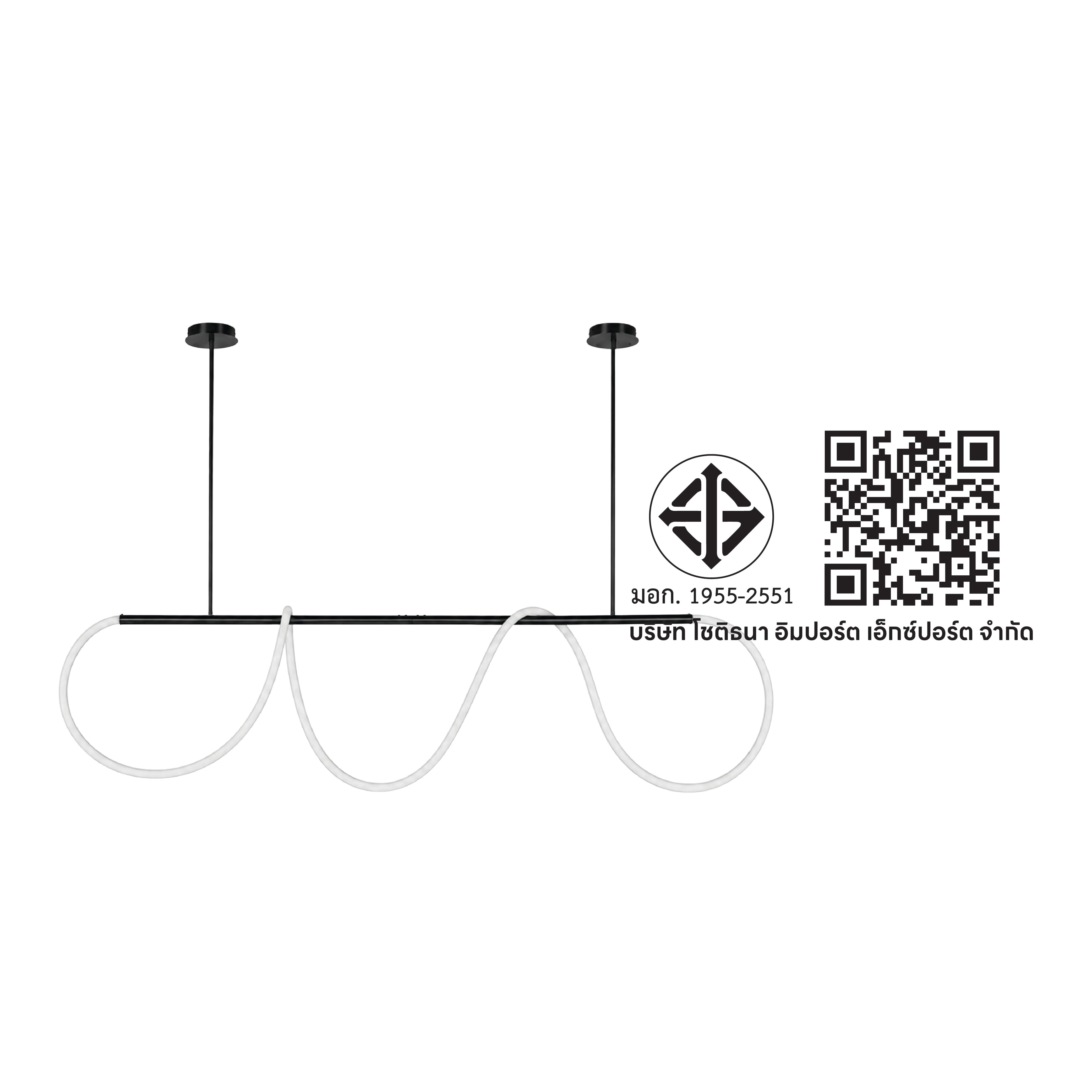 ไฟห้อยเดี่ยว LED SL LIGHTING รุ่น IVY 35 วัตต์ WARM WHITE สีดำ